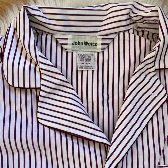 Vintage John Weitz Pajama Set Sleepwear NEW Size Medium - Picture 2 of 5